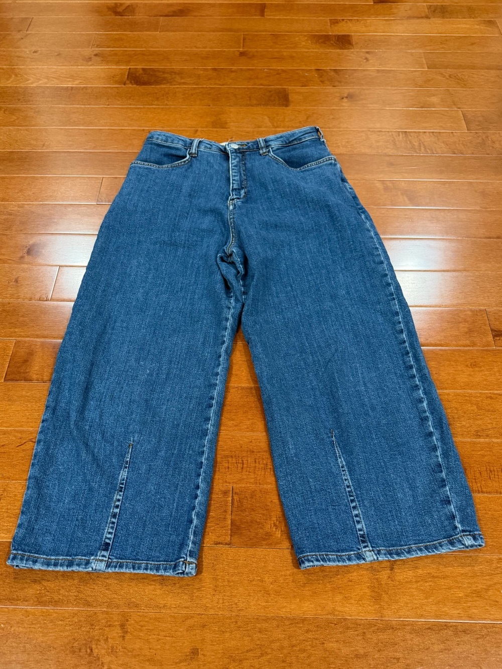 Pilcro Anthropologie Blue Ankle Length Kenna Heritage Barrel Leg Jeans Sz. 29 - Picture 2 of 6